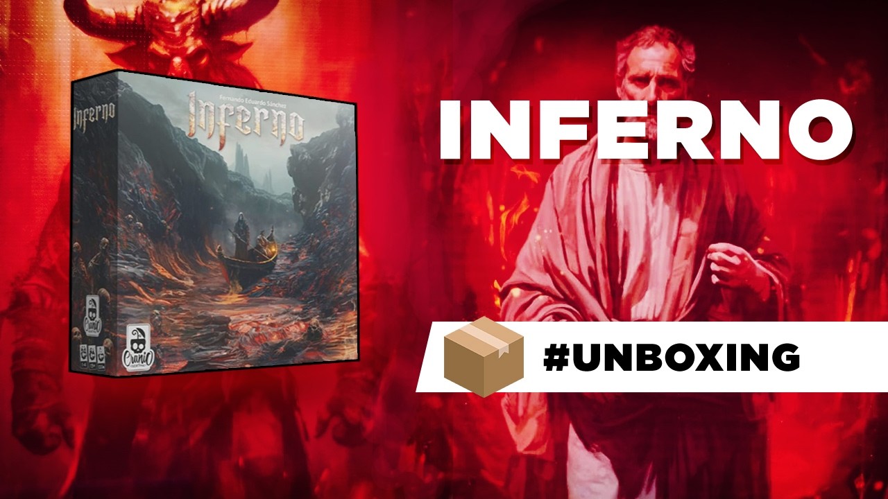 INFERNO GIOCO DA TAVOLO, un boardgame divino unboxing