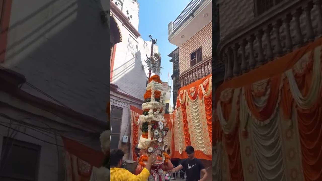 Hanuman ji in Hoshiarpur || panipat hanuman ji || hanuman Jayanti Hoshiarpur || nasik dhol band ||