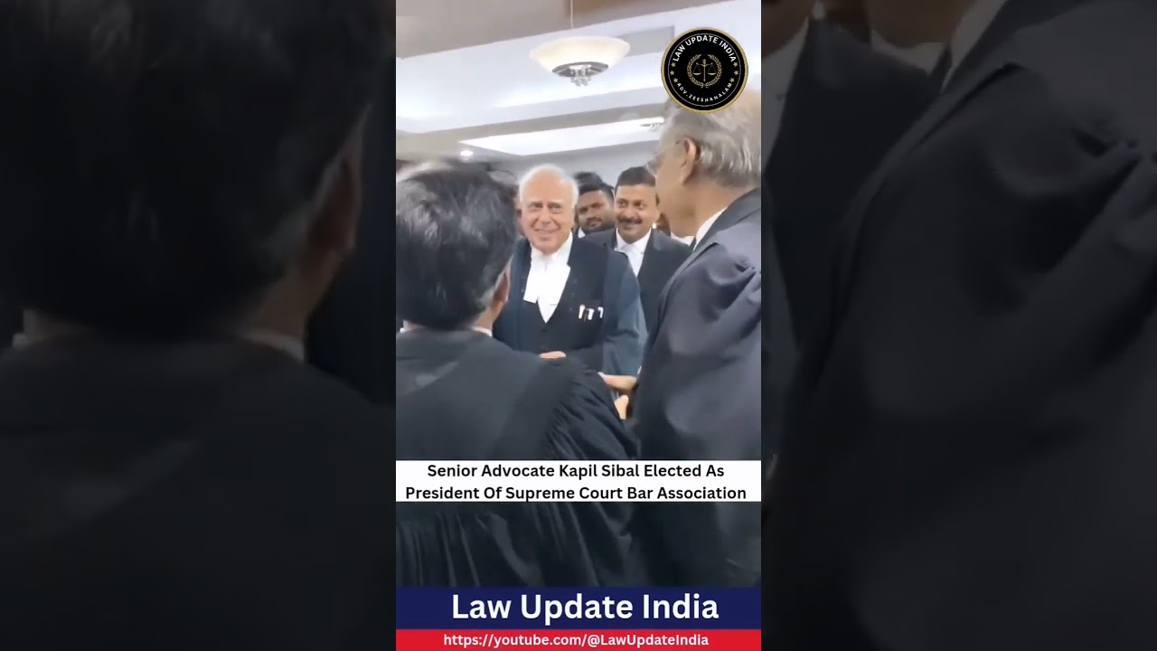 Senior Advocate Kapil Sibal Elected As President Of Supreme Court Bar Association #kapilsibal #cji