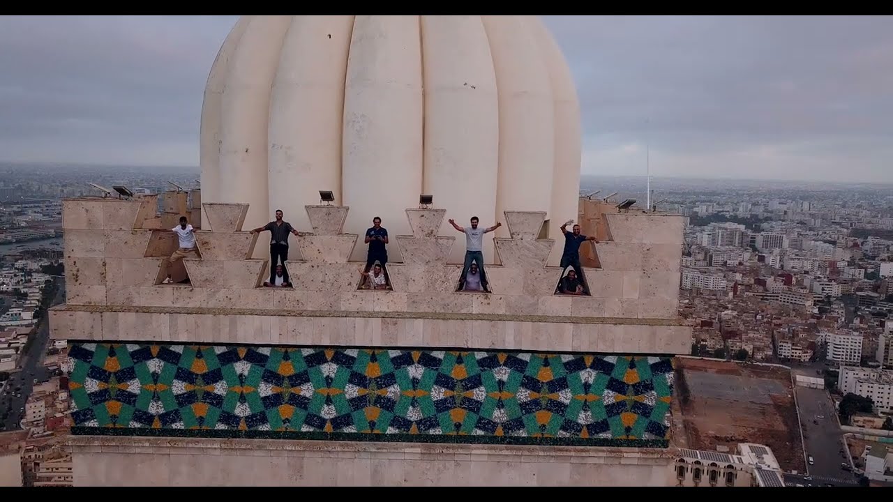 Mosquee Hassan 2 by Drone مسجد الحسن الثاني