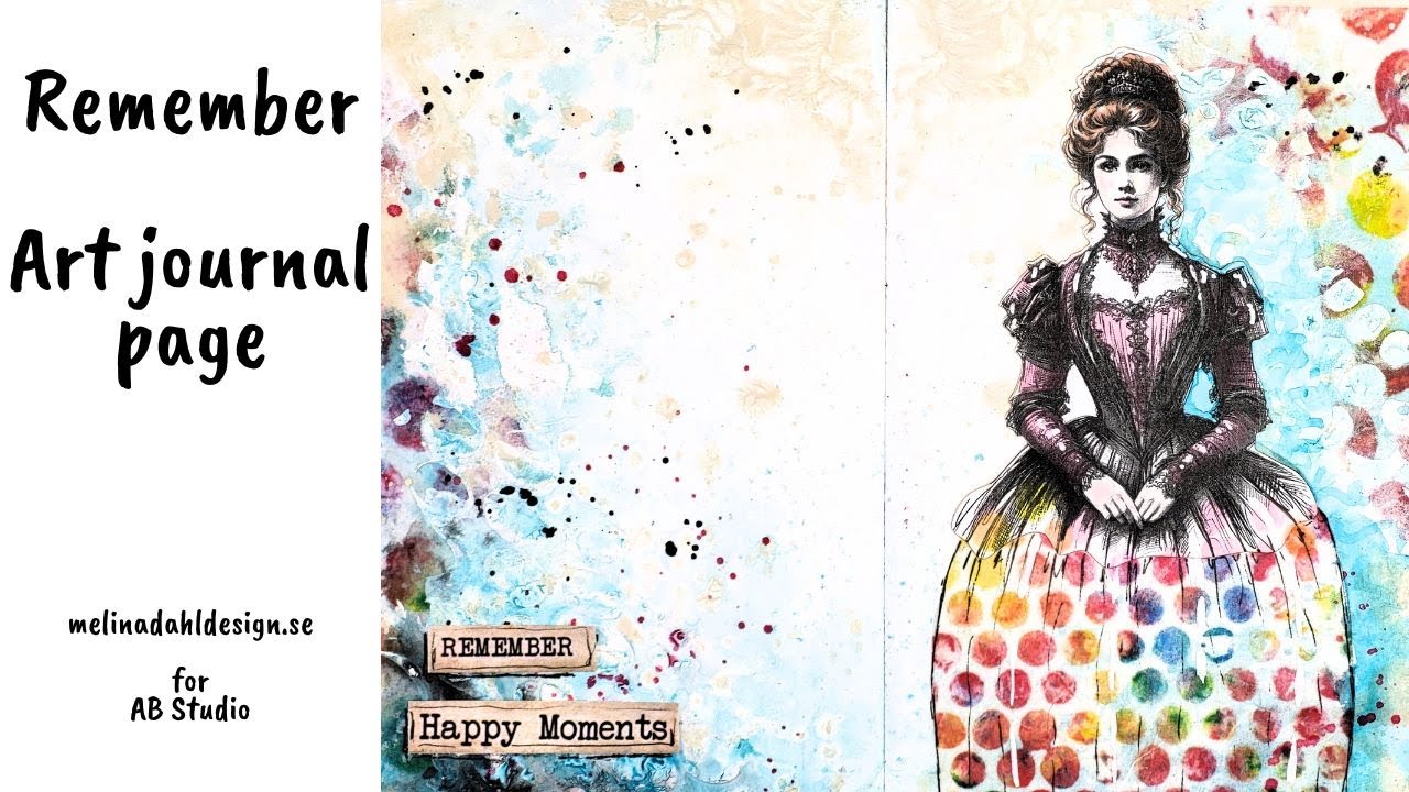 Remember - Mixed media Art journal page
