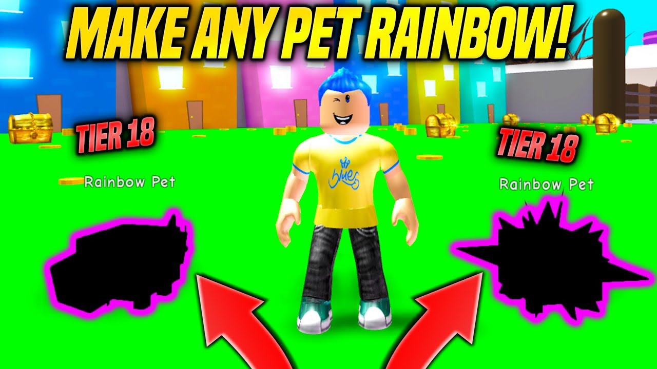 I GOT SUPER RARE TIER 18 PETS AND MADE THEM RAINBOW IN PET SIMULATOR UPDATE!! *BEST PET* (Roblox)