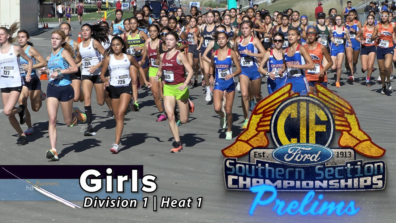 2022 XC - CIF-ss Prelims - 9 (Div 1, Girls, Heat 1 [of 4], 5 camera view)