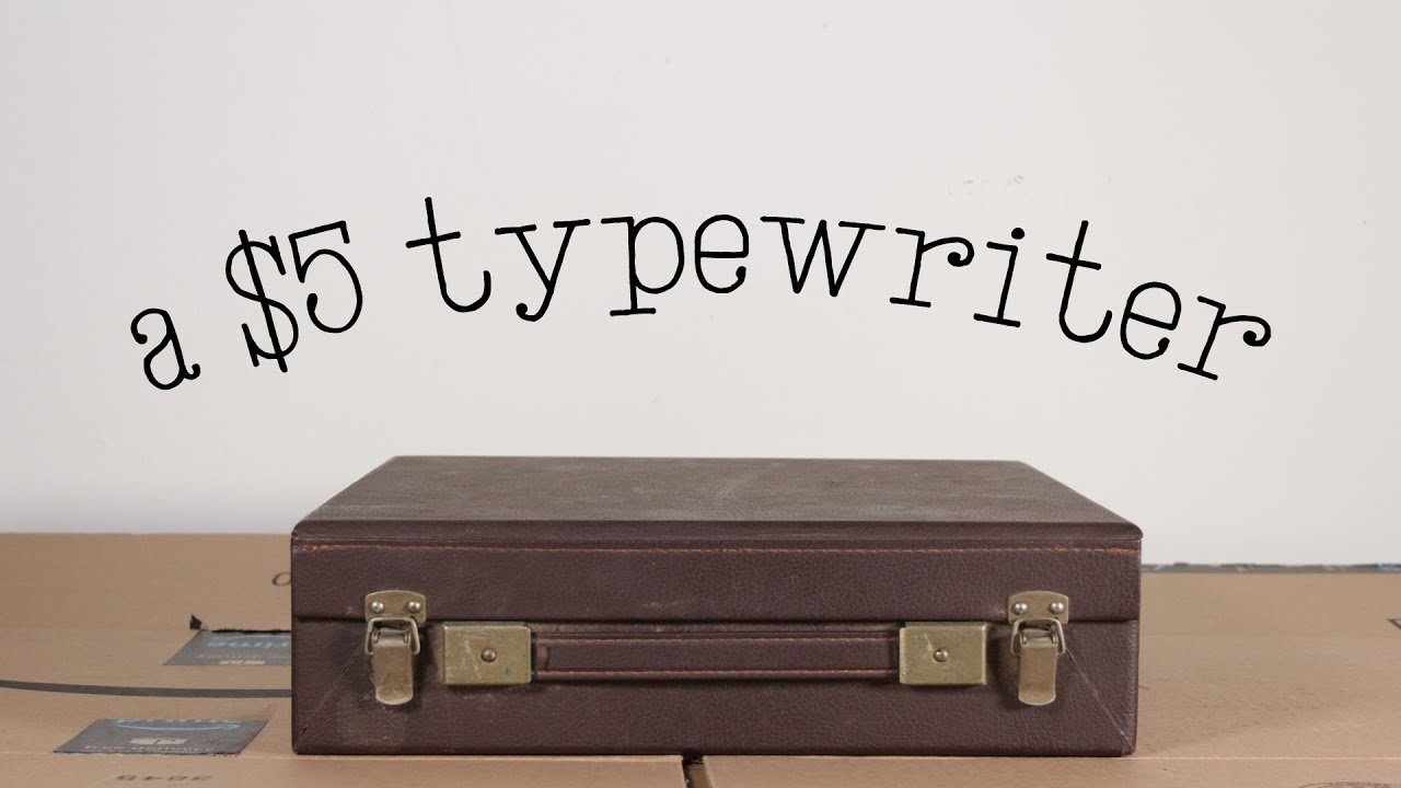 a $5 typewriter: FLEA MARKET FINDS