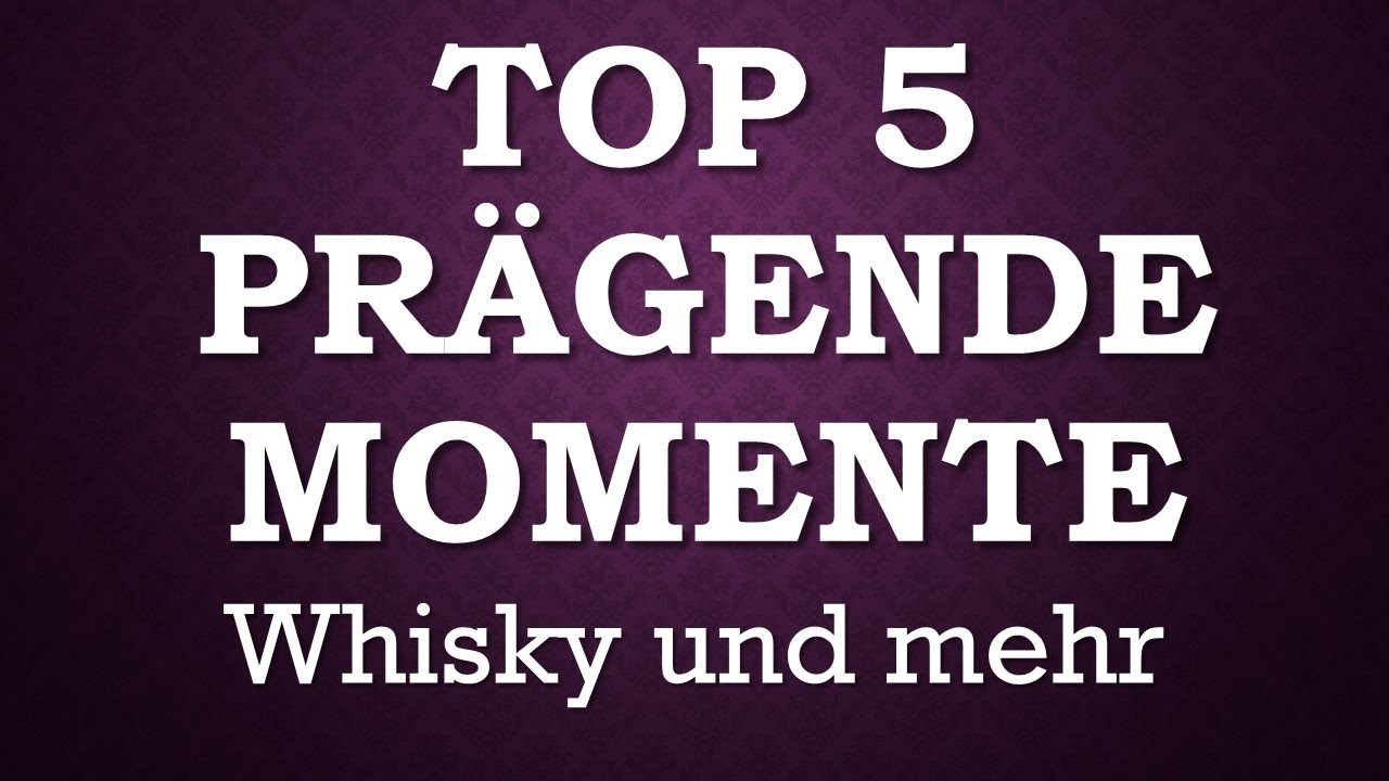 TOP 5 Challenge: prägende Momente - Whisky, Literatur und Musik Tasting Video Horror, Krimi, Western
