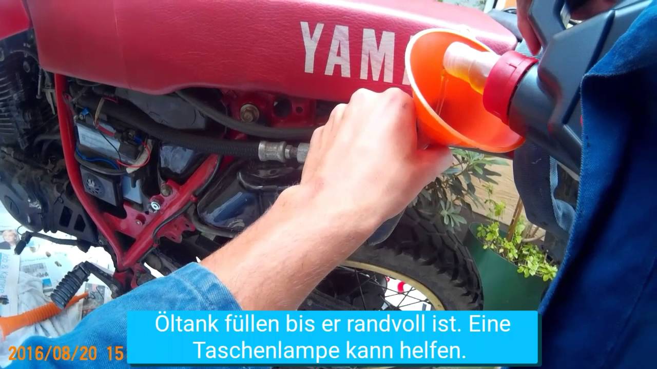 Wie macht man einen Ölwechsel an einer Yamaha Xt600 2kf/nf?