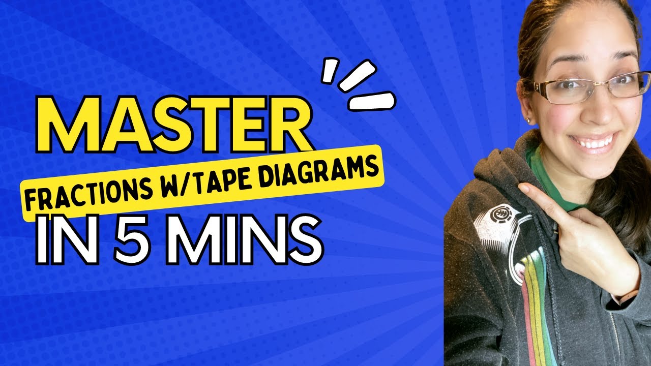 5th grade math - How to use tape diagrams to model fraction division