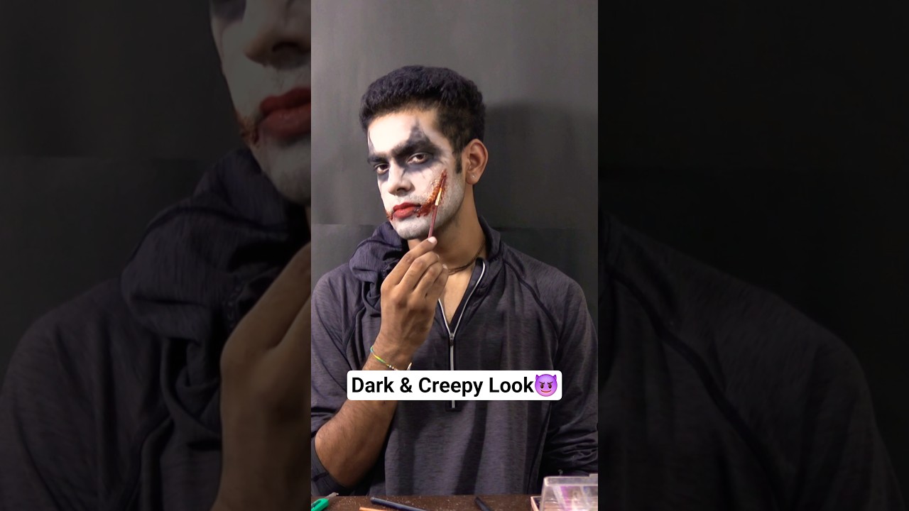 Villain Mode ON 🔥#JokerMakeup#CreepyMakeup#MakeupTransformation#VillainVibes#FXMakeup #shorts #sfx