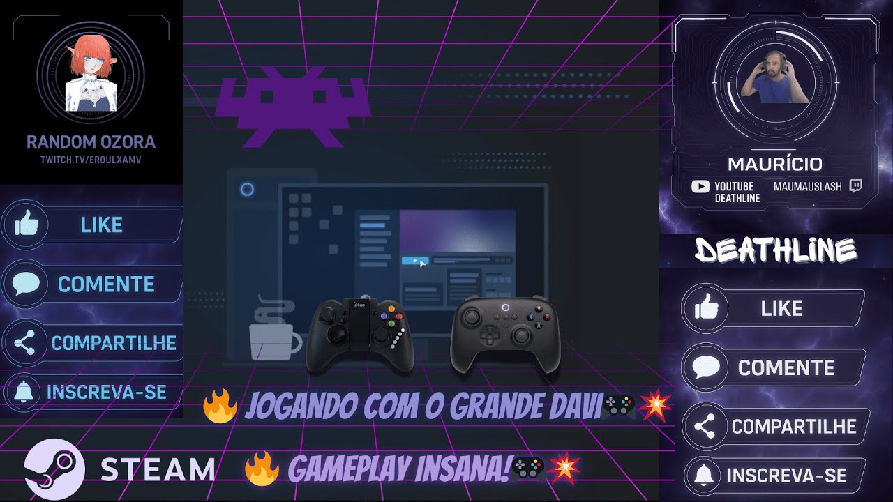🎮 Gameplays Insanas na Steam com a Comunidade | Grande Davi Random Ozora