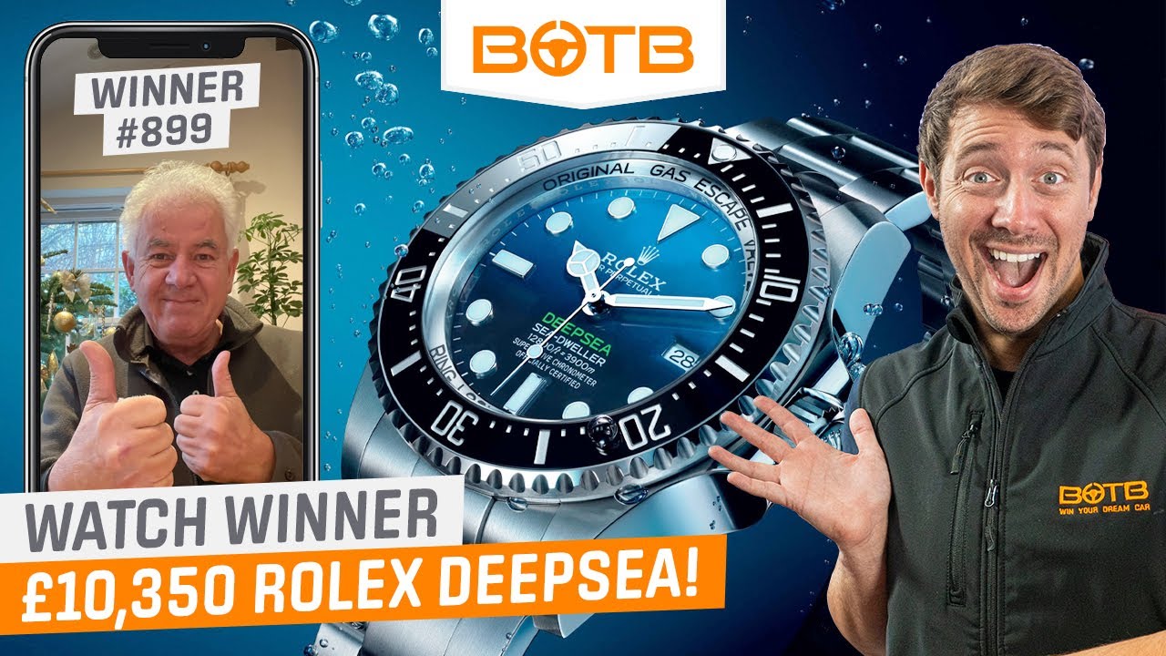 &pound;10,000 ROLEX Deepsea Watch Winner!