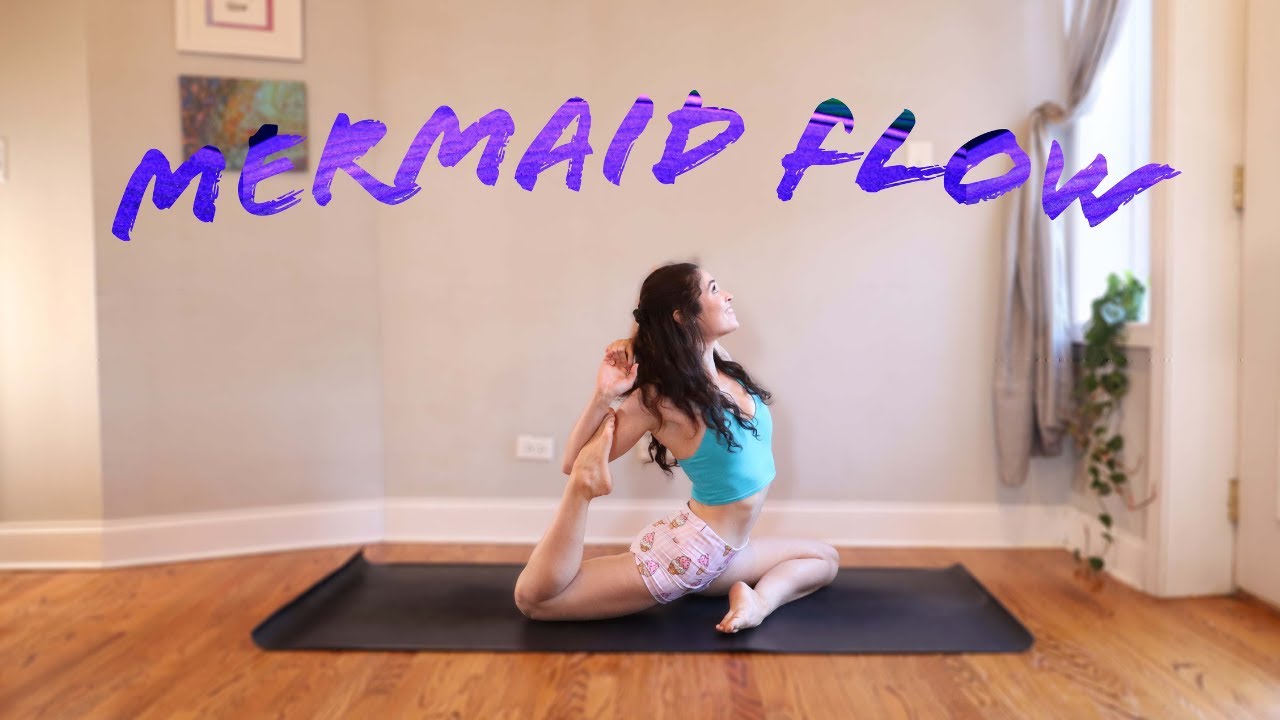 Mermaid Flow - 40 Minute Intermediate Vinyasa Flow | Progressions to Mermaid Pose