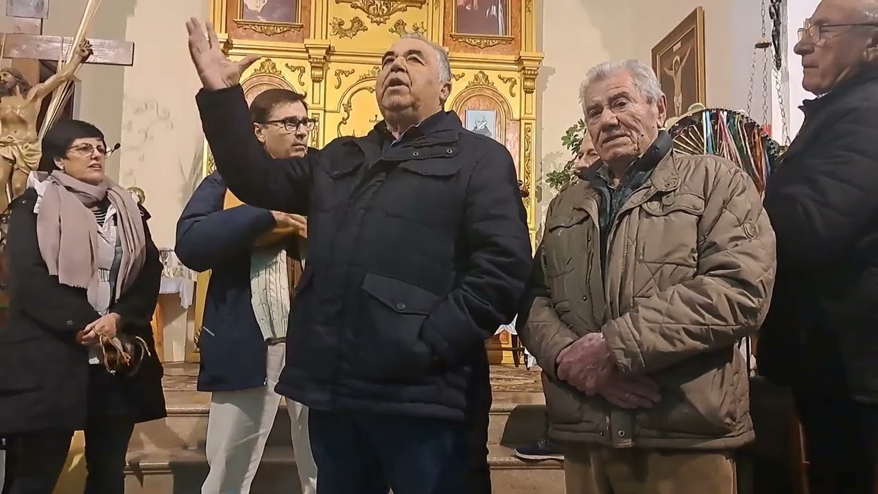 AGUILANDO A FAVOR DE ALEX POR LA CUADRILLA DE PURIAS LORCA EN LA IGLESIA DE SAN JOSE DE TABERNO.