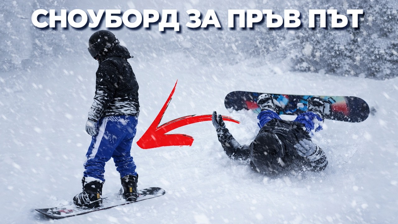 Уча се на SNOWBOARD за 24 ЧАСА