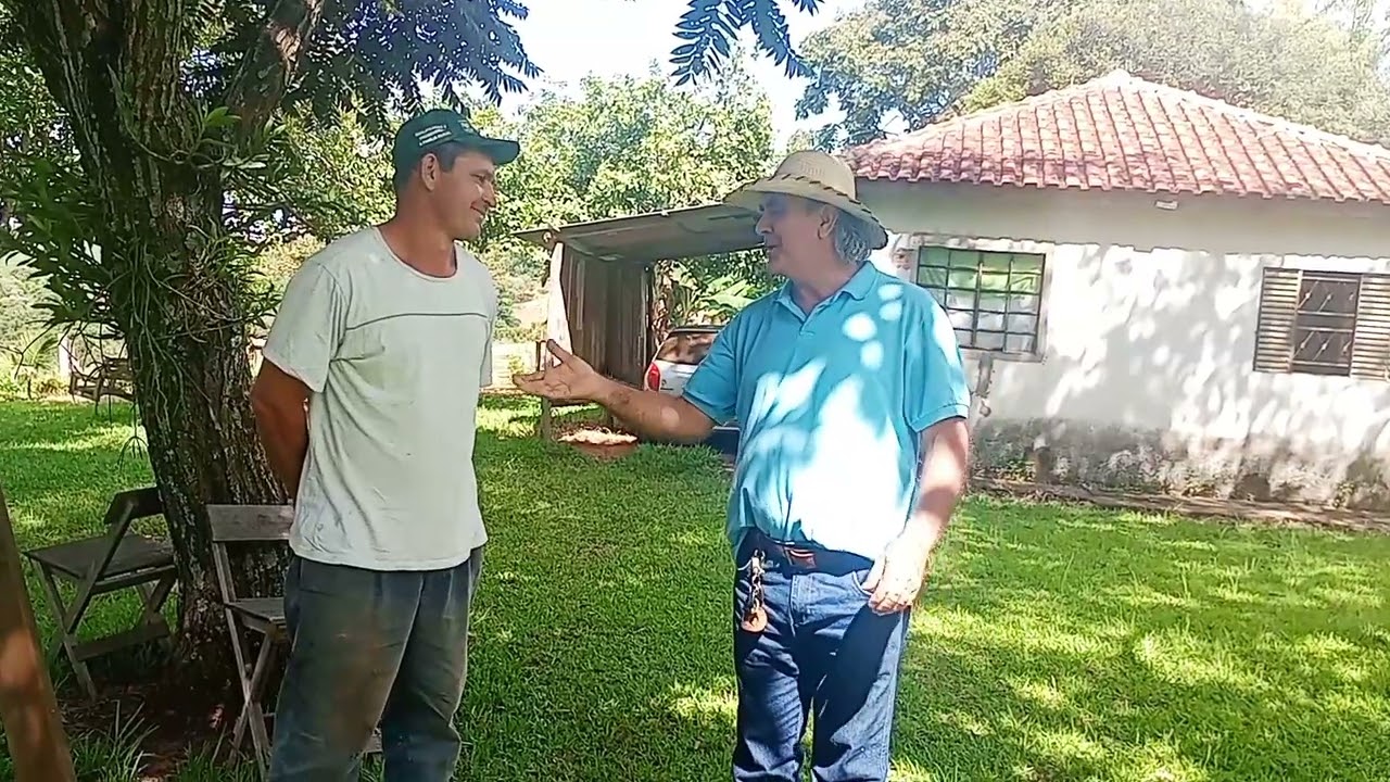 Recebendo em nosso sítio um criador de conteúdo José castilho #roça 