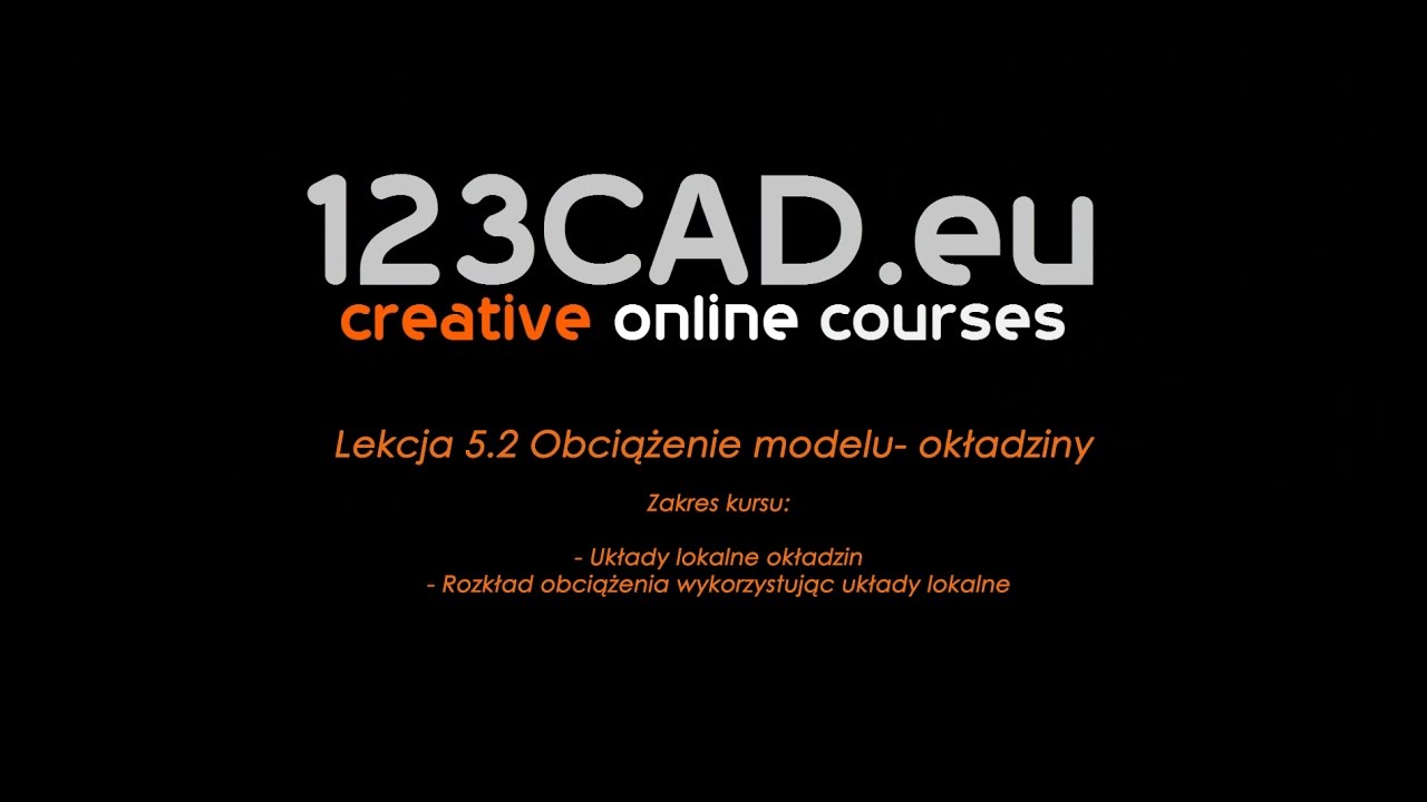 Lekcja 5.2 Obciążenie modelu- okładziny