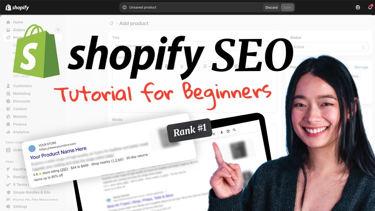 Shopify SEO Optimization for Beginners - Step by Step Tutorial