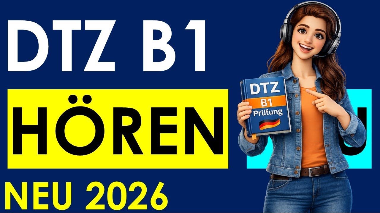 DTZ A2/B1 Hören, Prüfung B1 Neu 2026 #dtz #dtzb1 #dtzhören #dtzb1 #gastdtz #gastb1 #b1hören #hörenb1