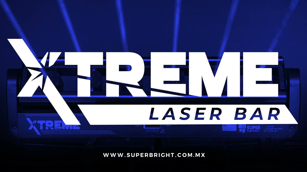 XTREME LASER BAR | Barra láser con 6 salidas RGB y tira LED