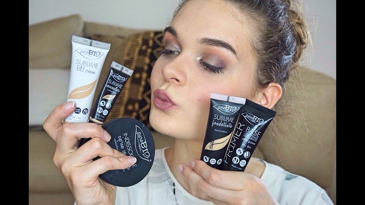Prodotti PuroBio Review e Test Applicazione Primer, BB Cream, Fondotinta, Correttore e Cipria