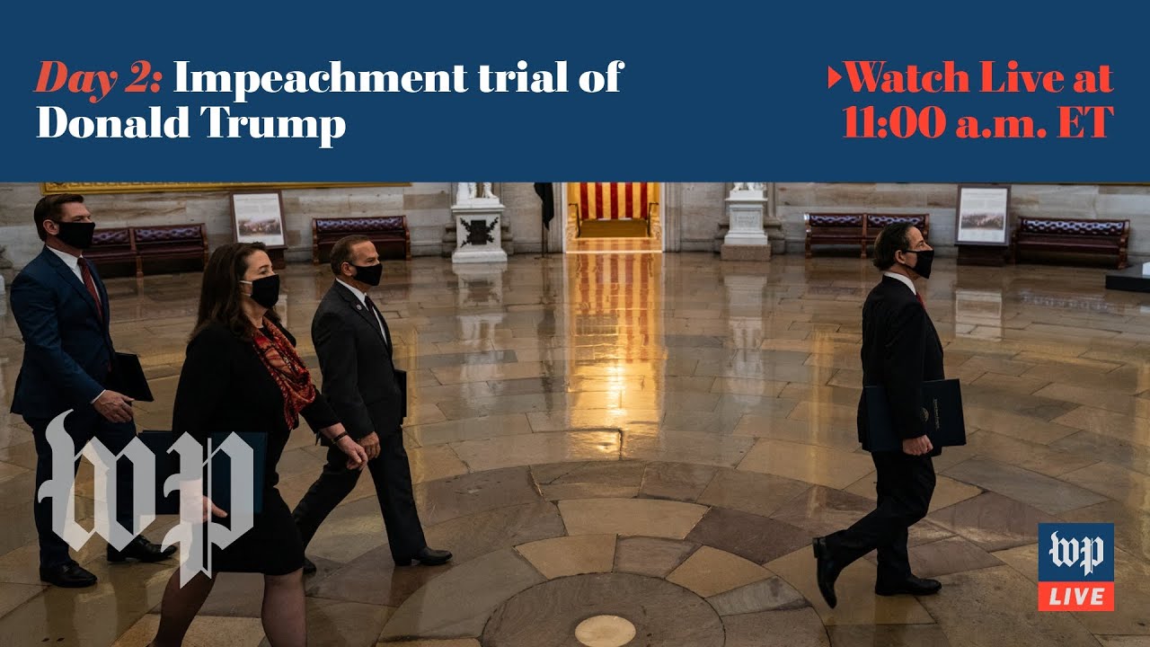 Second day of Trump&rsquo;s impeachment trial - 2/10 (FULL LIVE STREAM)