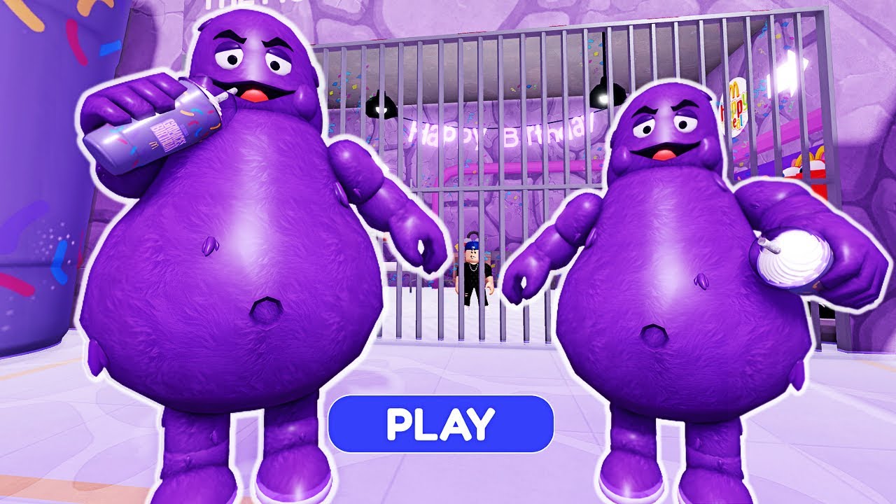 Roblox || NOVO! ESCAPE GRIMACE BARRY'S PRISON RUN! #roblox #obby