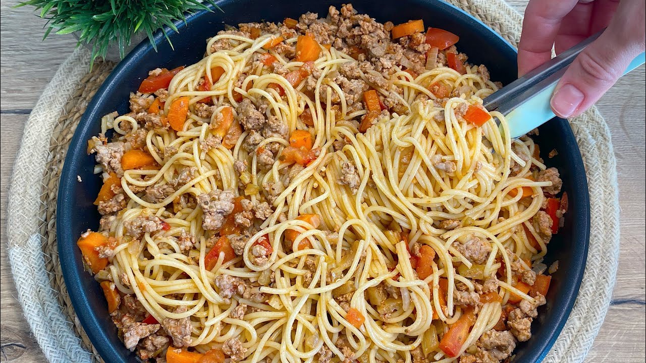 Эти макароны с болоньезе свели всех с ума! Вкусно, сытно и легко!