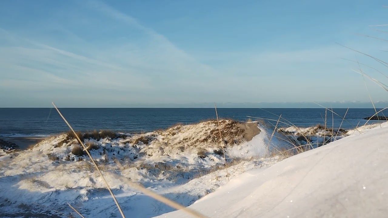 🌊🏂❄ Winter Schneedünengras Meerespiste Meditation