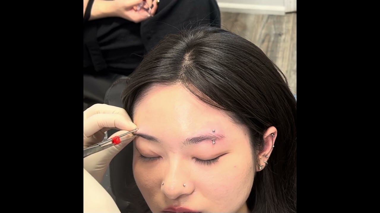 Double Eyebrow Piercing by Valeria at Xtremities | Mississauga&rsquo;s #1 Tattoo & Piercing Studio