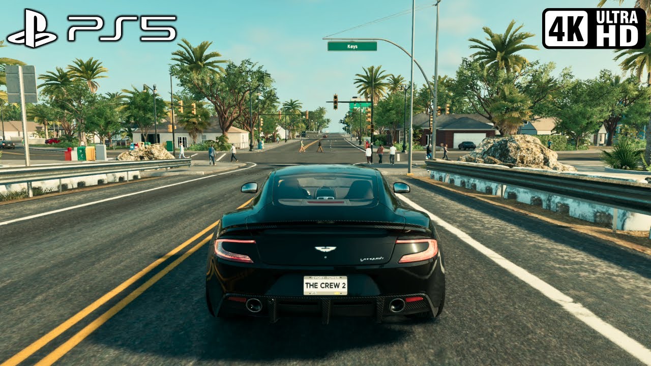 Los Angeles to Miami | Aston Martin Vanquish | The Crew 2 Gameplay (PS5 4K 60FPS)