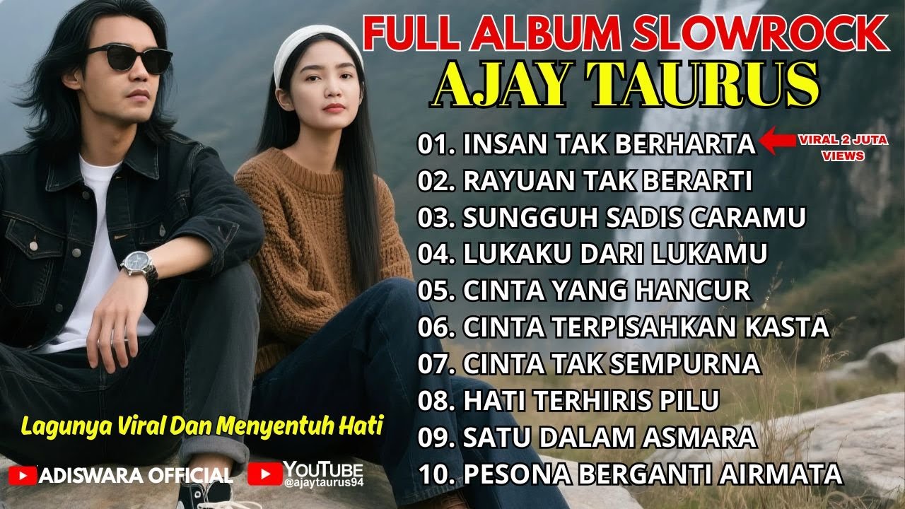 FULL ALBUM SLOW ROCK AJAY TAURUS  MALAYSIA MELAYU BALLAD MENYENTUH HATI