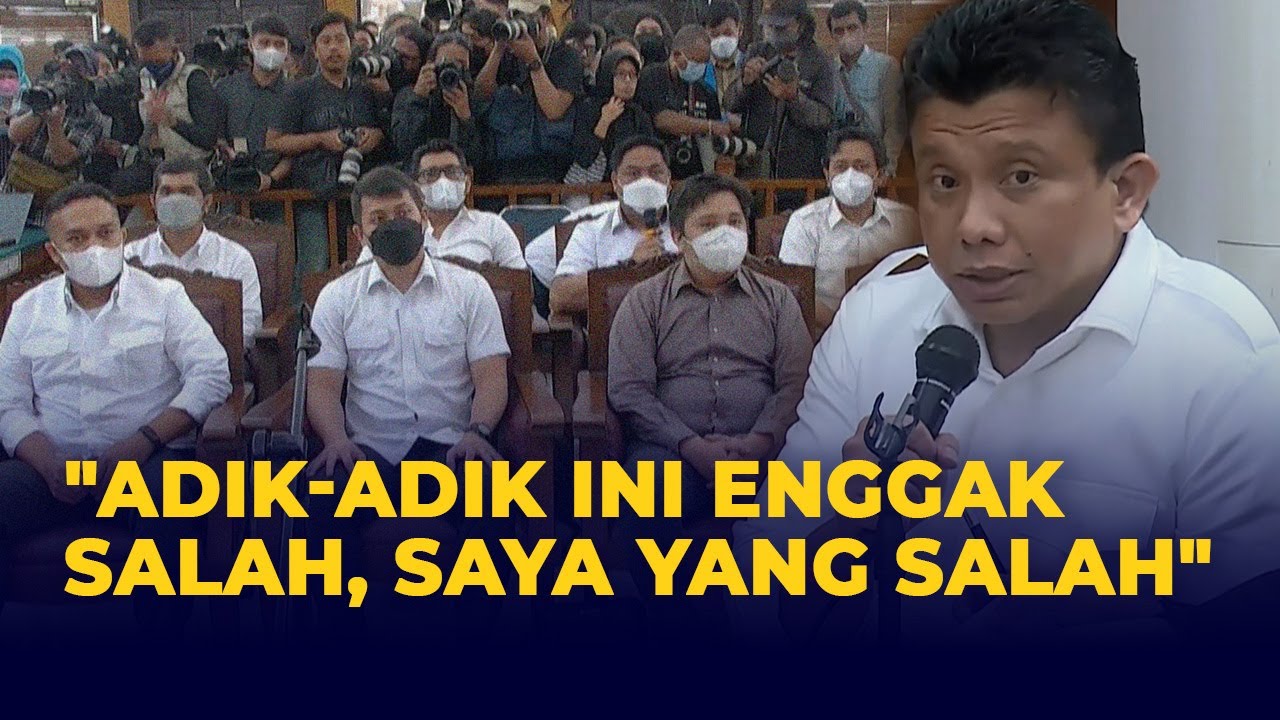Tahan Tangis, Ferdy Sambo Minta Maaf ke Anggota Polri