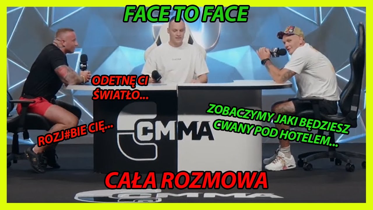 Denis vs Pasternak FACE TO FACE (cała rozmowa) CLOUT MMA 5