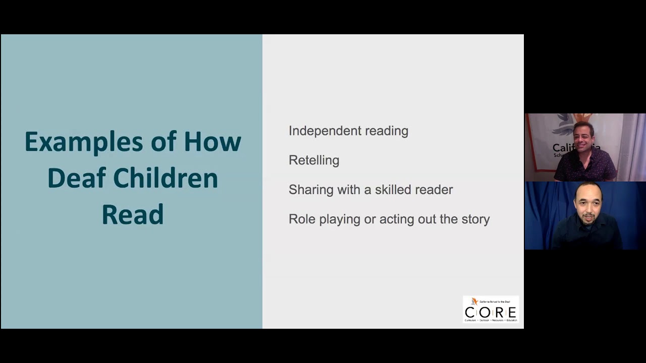 Webinar December 4, 2020:  Literacy Strategies for Deaf Children at Home and School