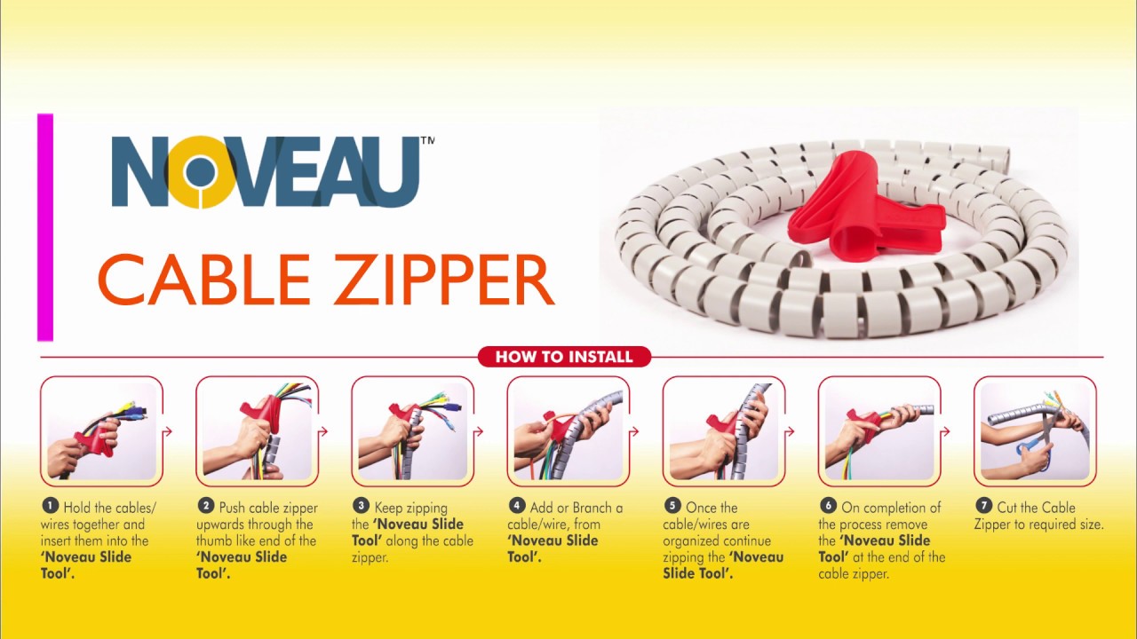 Noveau SAFE-T 1ST Cable Zipper - How To Install