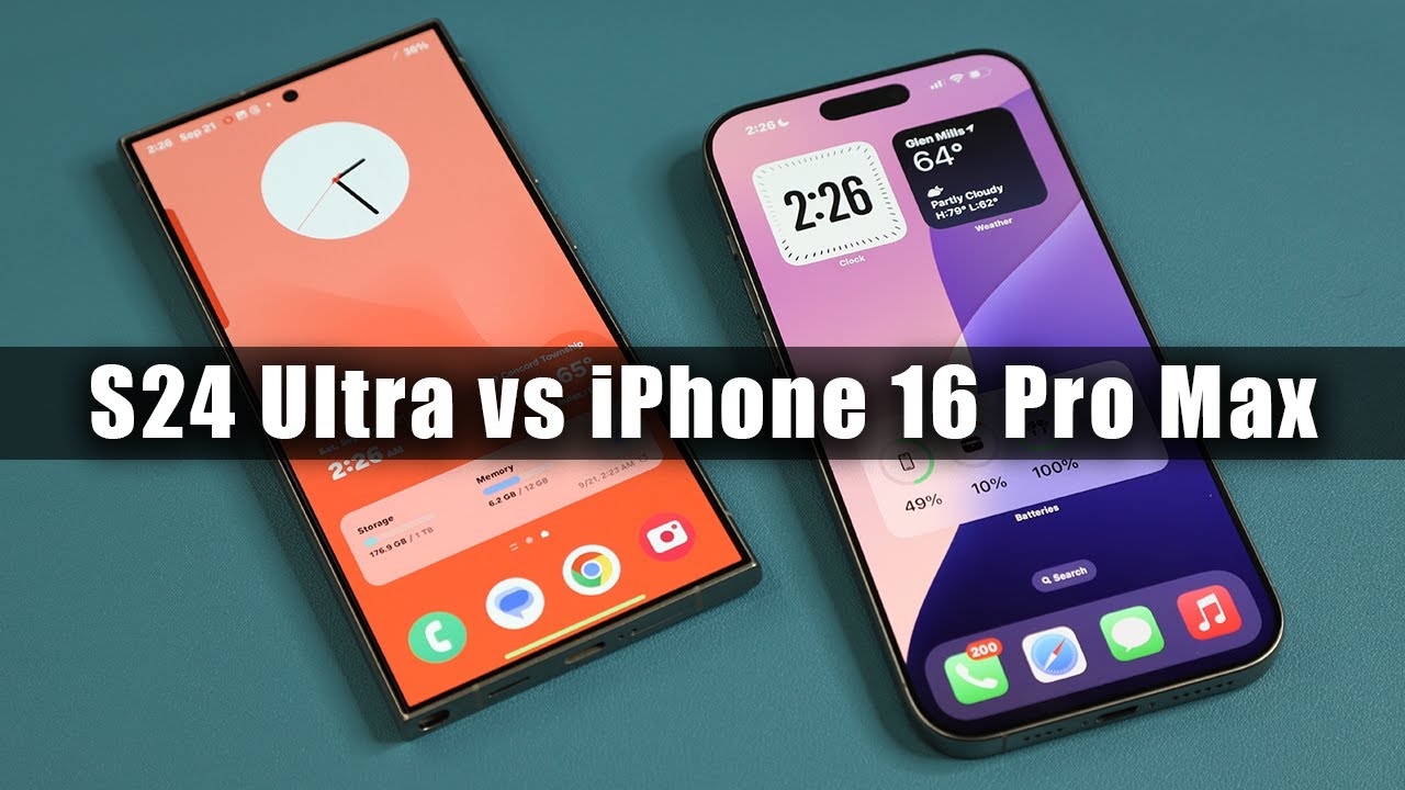Samsung Galaxy S24 Ultra vs iPhone 16 Pro Max - FULL COMPARISON