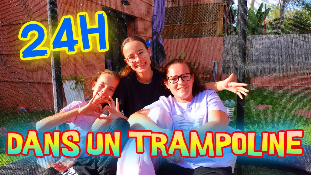 24H DANS UN TRAMPOLINE AVEC MAMAN