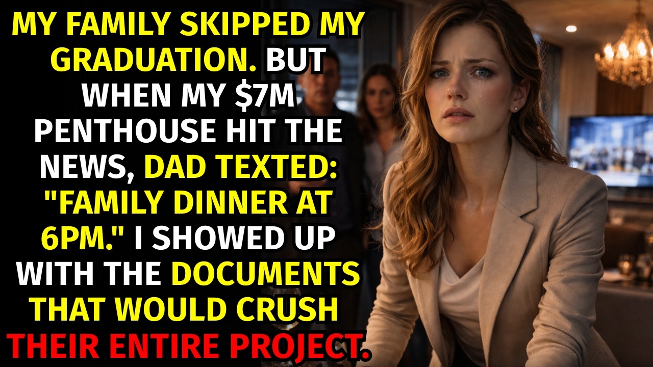 No One Came to My Graduation — But My $7M Penthouse Changed Their Tune