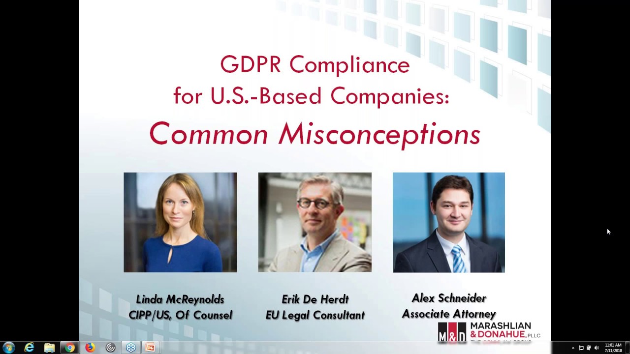GDPR Compliance for U.S.-Based Companies: Common Misconceptions