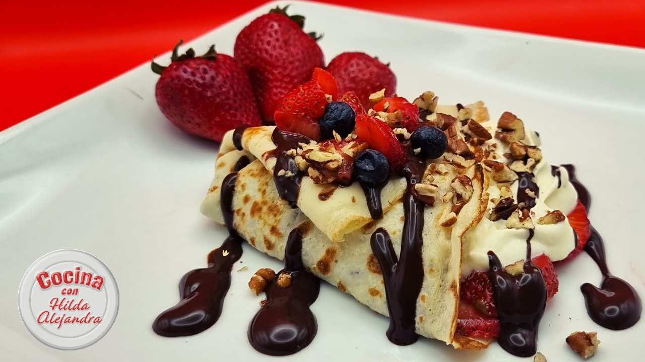 Como hacer unas Deliciosas CREPAS DE NUTELLA, f&aacute;cil de preparar!