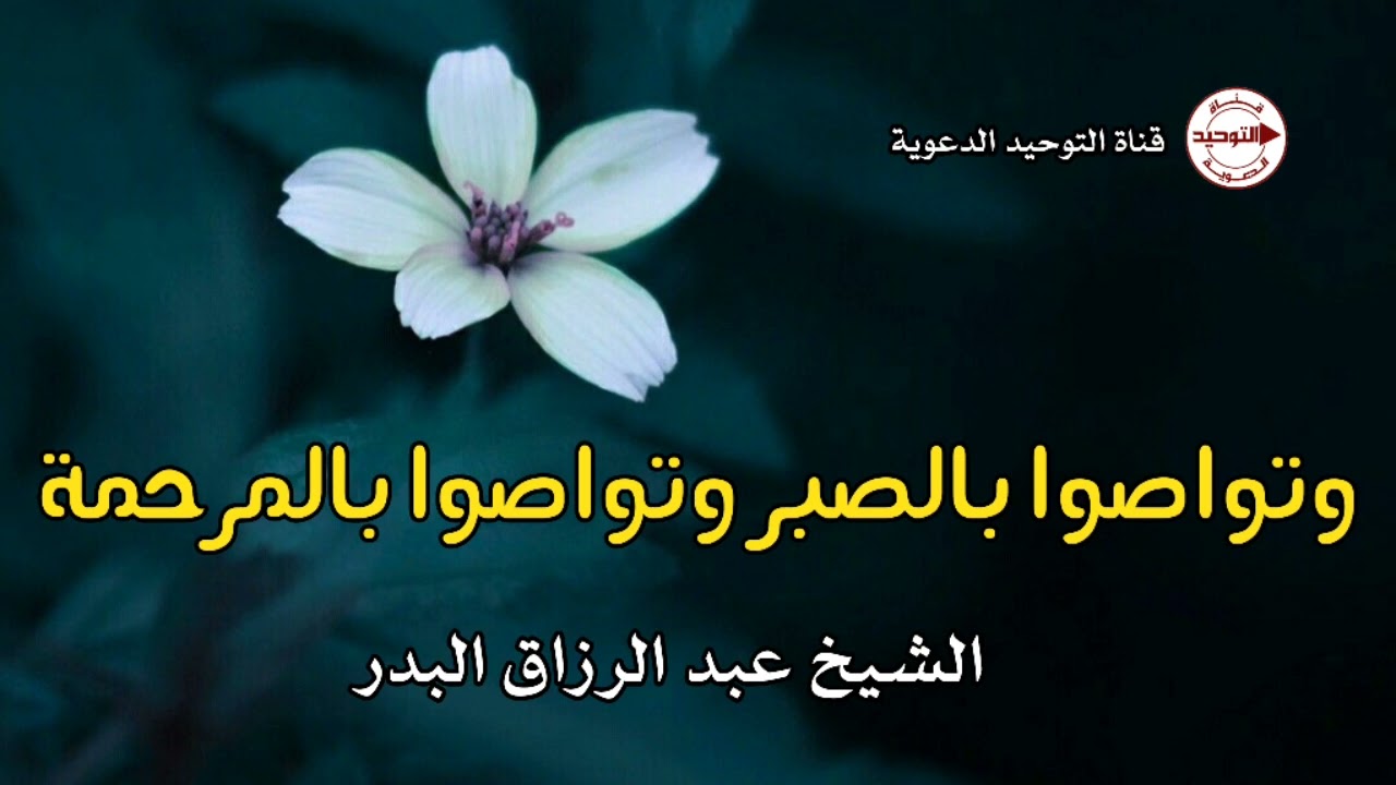 وتواصوا بالصبر وتواصوا بالمرحمة | الشيخ عبد الرزاق البدر