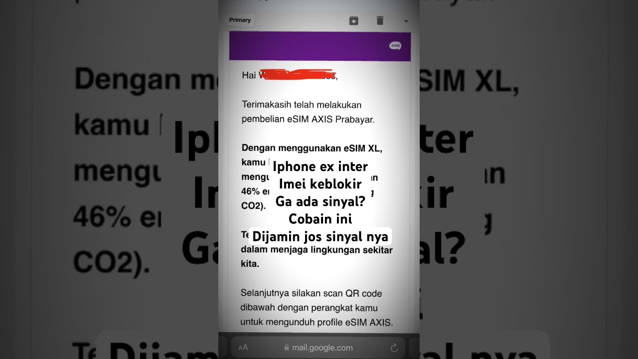 Iphone ex inter kalian keblokir imei? Ga ada sinyal? Cobain eSIM di jamin muncul sinyal