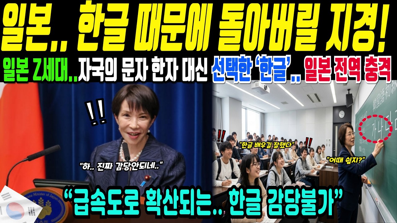 일본 대학에서 늘어난 한국어 수업… 한글 배우는 학생들(해외감동사연)