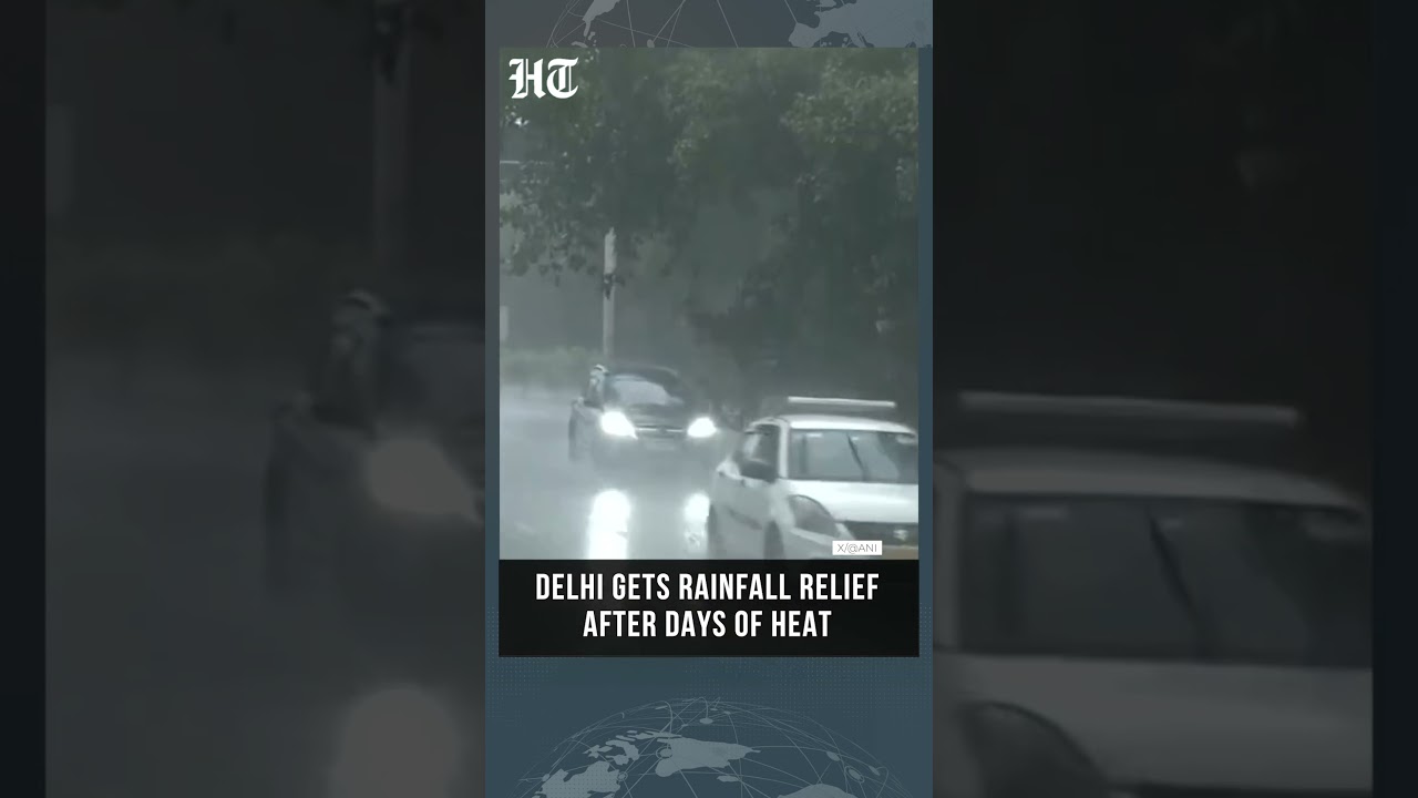 Heavy Rain Sweeps Across Delhi, Bringing Relief After Days of Scorching Heat | #shorts