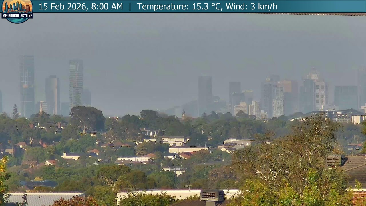 Melbourne Live 🌇 at Sunrise on 15 Feb 2026