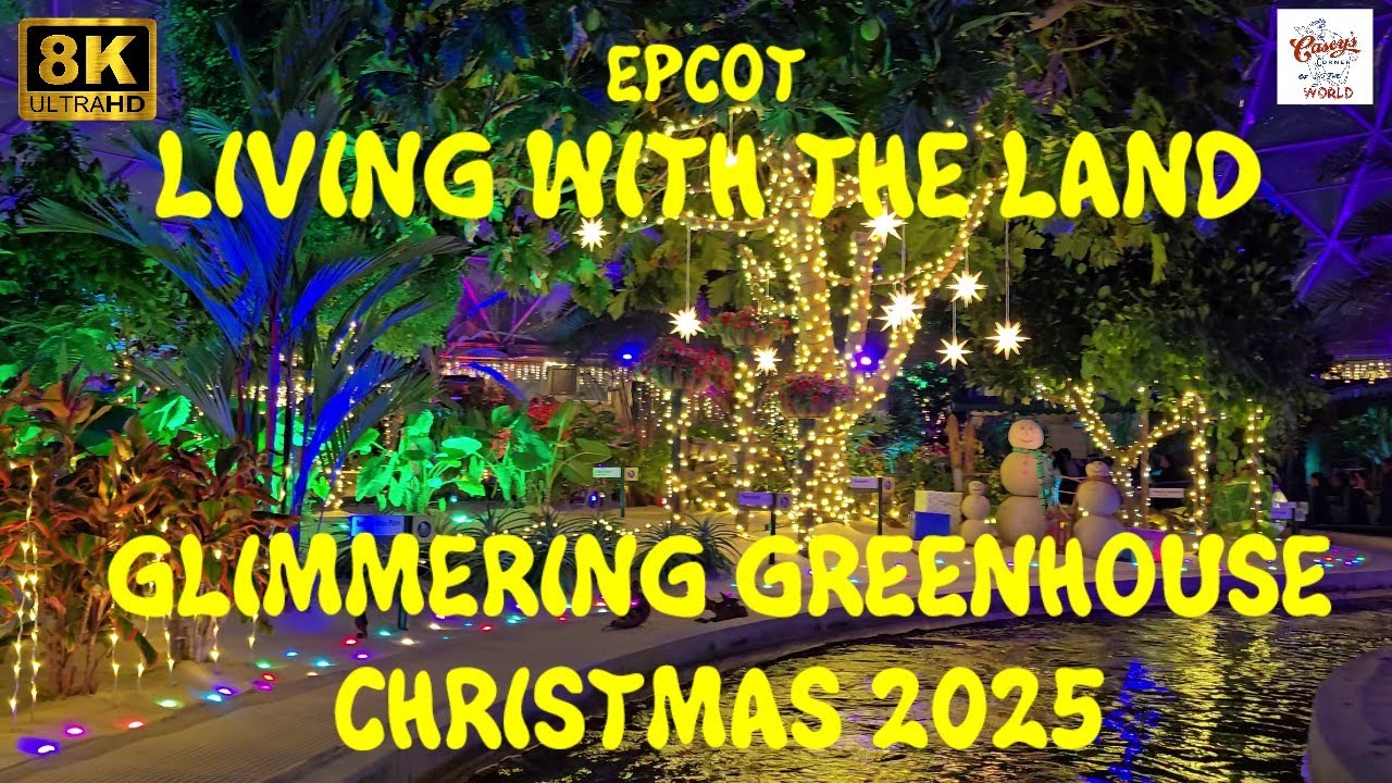 {8k} Living with the Land Glimmering Greenhouse Christmas 2025 FULL RIDE