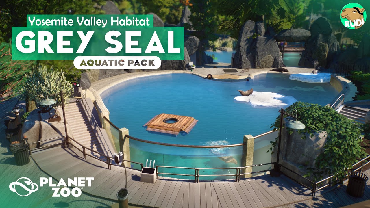 GREY SEAL Show & Natural Habitat - Yosemite Valley - Planet Zoo Aquatic Pack