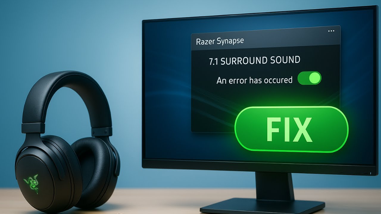How To FIX Razer 7.1 Surround Sound Problem