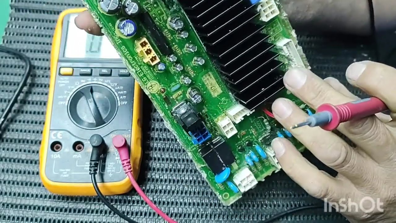 consertando a placa da lava e seca LG