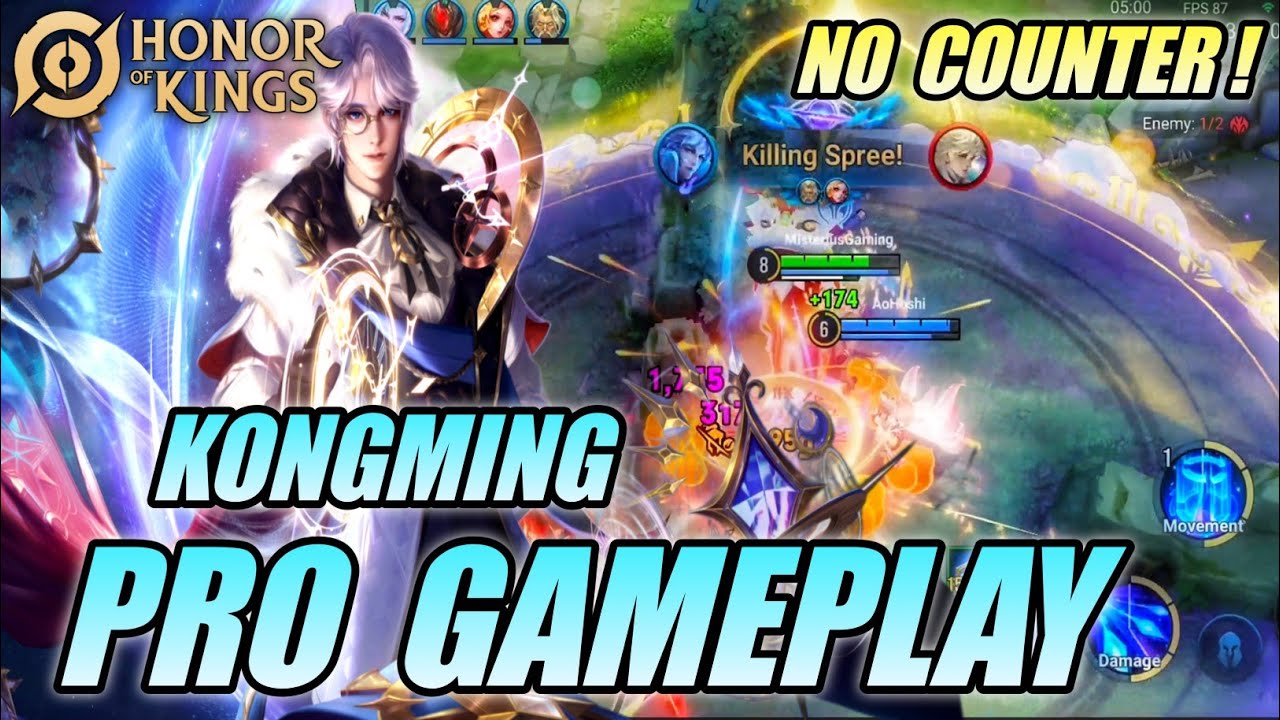 KONGMING Pro Gameplay BEST JUNGLER | Deadly Assassin Awakening Astral - Honor of Kings (HOK)