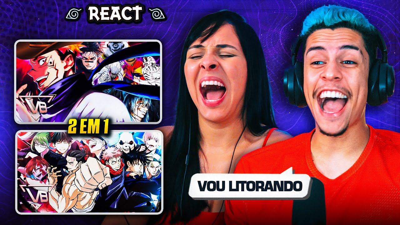 2 EM 1 VITCH BEATS: Piseiro dos Feiticeiros Jujutsu + Piseiro das Maldições | [Casal Jounin React] 🔥